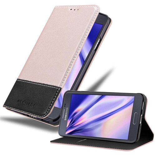 Cadorabo Case, združljiv s Samsungom v rose Gold Black - za&amp;scaron;čitni pokrov z magnetnim zapiranjem, stoječo funkcijo in režo za kartico, (20586899) Slike