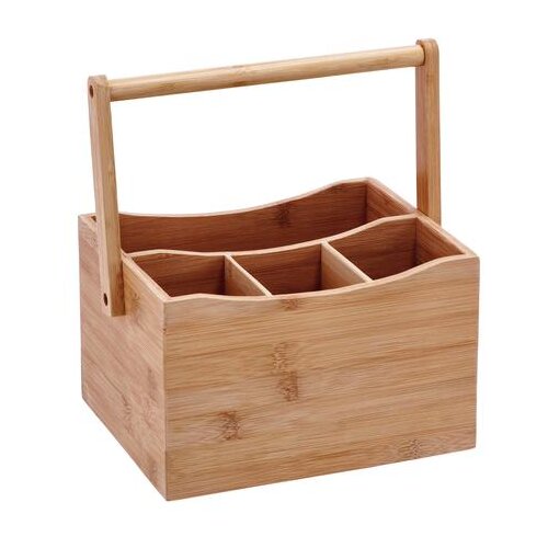  STALAK ZA PRIBOR ZA JELO 24*18*26CM BAMBUS 66171 Slike