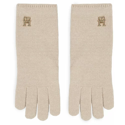 Tommy Hilfiger Ženske rokavice Limitless Chic Wool Gloves AW0AW15359 Écru