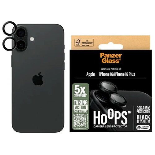 PanzerGlass KERAMIČNA ZA&amp;Scaron;ČITA ZA LEČE IZ KALJENEGA STEKLA ZA IPHONE 16/16 PLUS, (21911411) Slike