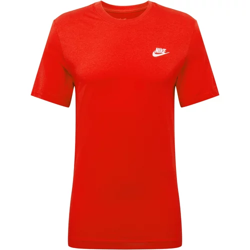 Nike Sportswear Majica 'Club' crvena / bijela