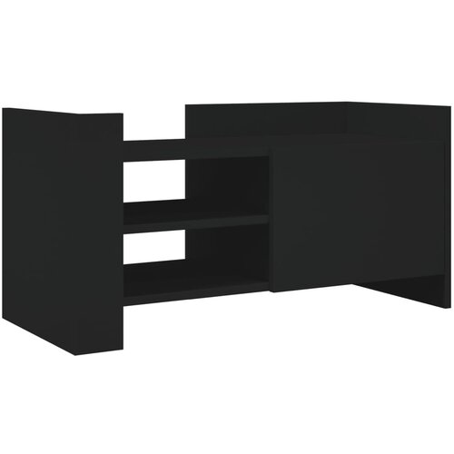 Maison Chic TV omarica - TV enota - Televizijska omarica črna 80x35x40 cm inženirski les, (21700544) Cene