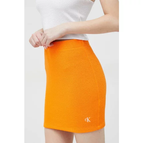 Calvin Klein Jeans Suknja boja: narančasta, mini, pencil