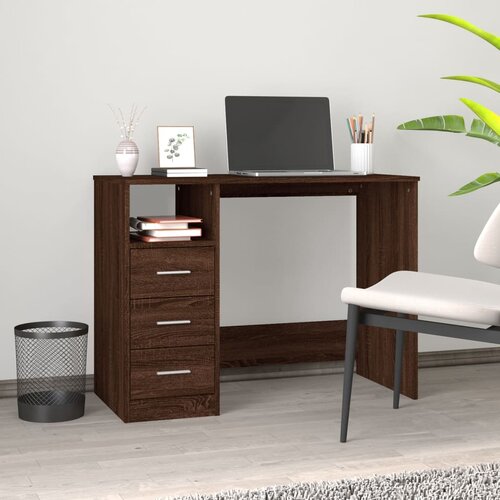 vidaXL Radni stol boja smeđeg hrasta 102x50x76 cm konstruirano drvo Cijene