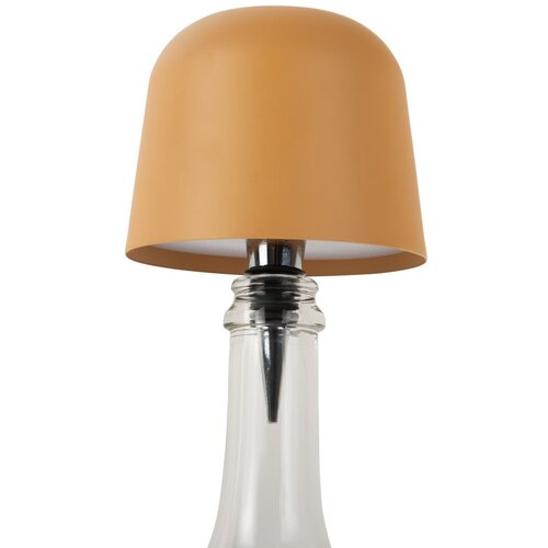 Leitmotiv Oker žuta LED stolna lampa u obliku boce s metalnim sjenilom (visina 13 cm) Cone Hat LED – Cene
