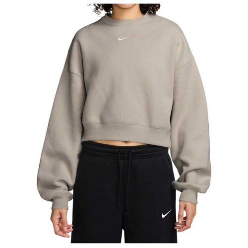 Nike W nk stdo flc mw os crop crew Slike