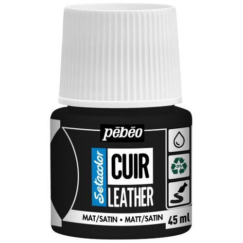  Boja za kožu Pebeo Setacolor matt/satin 45 ml | ekstremno crno Cene