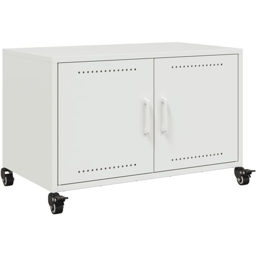 Maison Chic TV omarica - TV stojalo - Televizijska omarica bela 68x39x43,5 cm jeklo, (21699141) Cene