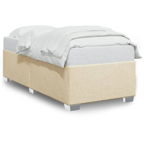  The Living Store Posteljni okvir krem 80x200 cm blago - Posteljni Okvir, (21530604) Slike