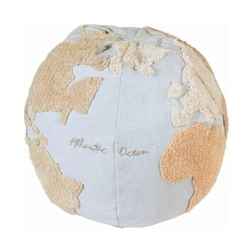 Lorena Canals Plavi/bež dječji tabure World Map &amp;ndash; Slike