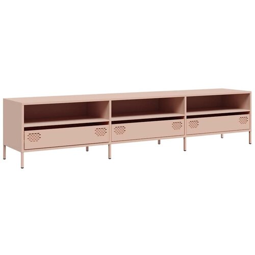 Maison Chic TV omarica - TV enota - Televizijska omarica roza 202x39x43,5 cm hladno valjano jeklo, (21702354) Cene