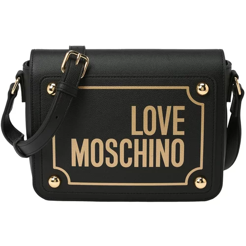 Love Moschino Torba preko ramena 'Magnifier' zlatna / crna