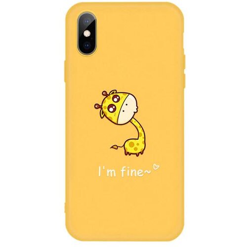  Silikonski ovitek za iPhone XS Max - motiv žirafa | Rumen Cene