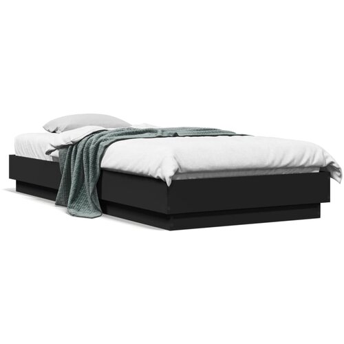 Furnova Posteljni okvir z LED lučkami črn 100x200 cm, (21934261) Slike