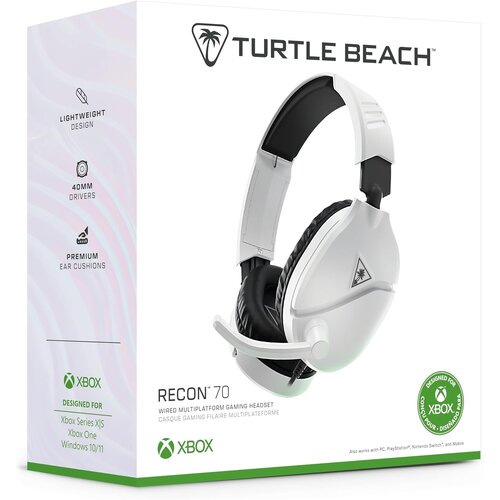 Turtle Beach Recon 70X žične slu&scaron;alke bele barve za PC & Xbox Series & Xbox One & PS5 & PS4 & Switch Cene