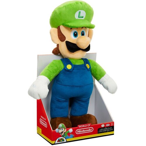 Super Mario Nintendo Luigi Jumbo pli&amp;scaron;ani igračka 50cm Slike
