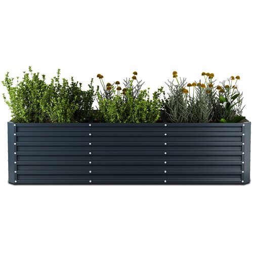 Blumfeldt High Grow Ravni podignuti krevet, 1440 L, Ergonomski, Otporan na vremenske uvjete, Otvorena baza Slike