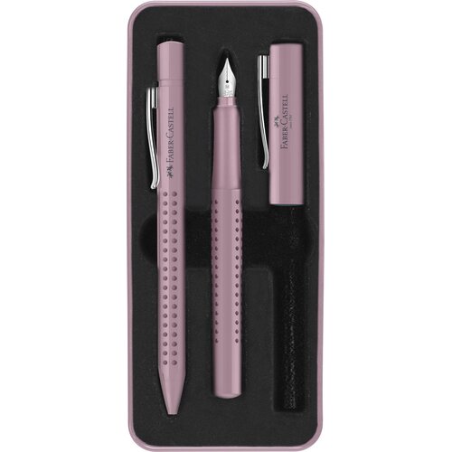 Faber-Castell set grip 2010 hemijska olovka + naliv pero m rose shadow 2015280 Cene