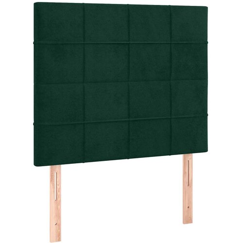  Uzglavlje tamnozeleno 80x5x118/128 cm bar&amp;scaron;unasto Slike