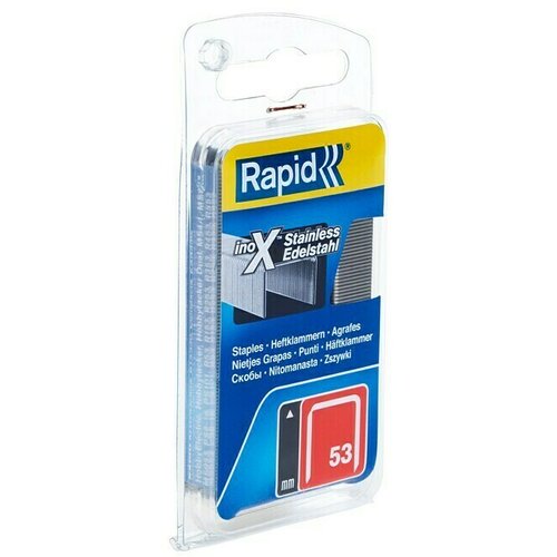 Rapid Pritrdilna sponka High Performance 53/10 (Globina spenjanja: 10 mm, Nerjaveče jeklo V2A, 1.080 kos, &Scaron;irina: 0,75 mm) Cene