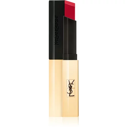 Yves Saint Laurent Rouge Pur Couture The Slim tanka matirajoča šminka z usnjenim učinkom odtenek 21 Rouge Paradoxe 2,2 g