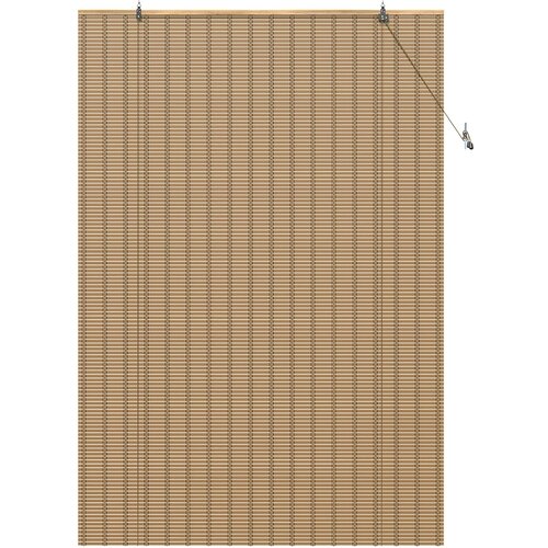 Rolo zavjesa Prirodna i smeđa 130 x 220 cm Bambus Slike