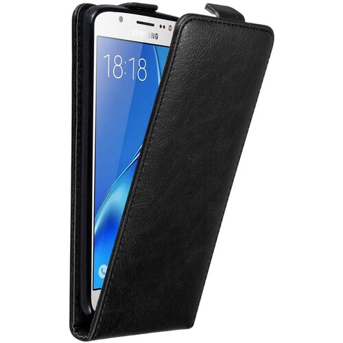 Cadorabo Ohišje, združljivo z Samsung Galaxy J5 2016 v nočna črna - Zaščitni ovitek v obliki flipa z magnetnim zapiranjem, (20558901) Cene