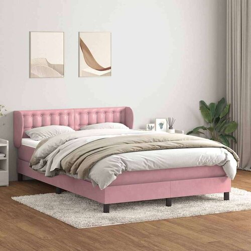 Box Spring krevet s madracem ružičasti 160x220 cm bar&scaron;un Cijene