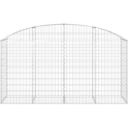  Gabionska ko&amp;scaron;ara s lukom 200x50x100/120 cm pocinčano željezo Slike