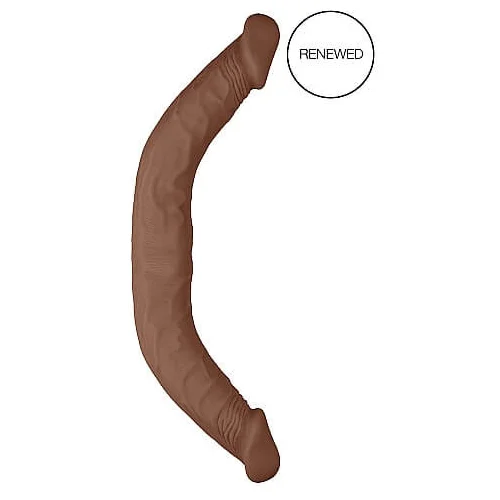 REALROCK Double Dong 18 - dvojni dildo (46 cm) - temno naraven