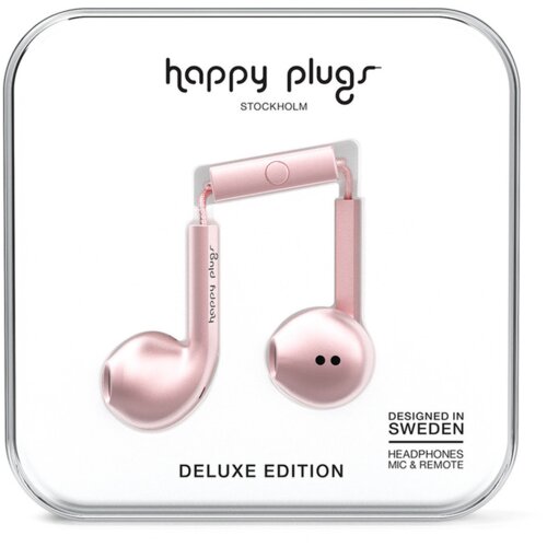 Happy Plugs Earbud Plus slu&scaron;alice,Roza Zlatna Cijene