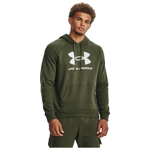 Under Armour Puloverji Sweat-Shirt Ua Rival En Polaire Avec Logo Kaki