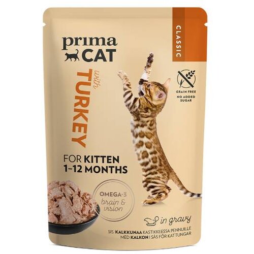  Primacat Kitten Turkey In Gravy 85g Cene