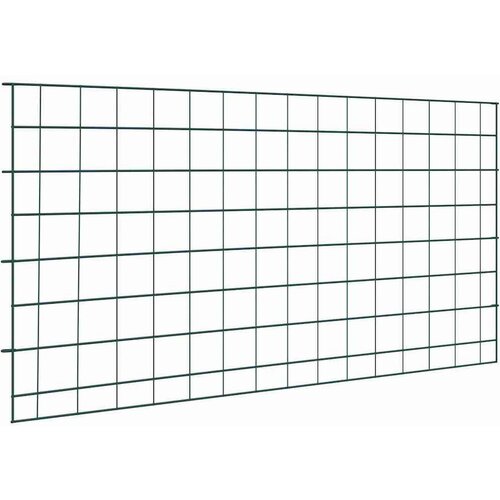 vidaXL Komplet ograje za ribnik 5 pcs Zelena 100 x 50 cm Jeklo Cene