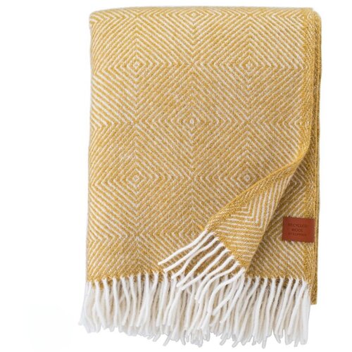 Klippan Vunena deka Gooseye Yellow Slike