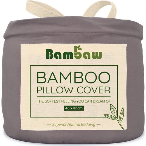 Bambaw prevleka za blazino iz bambusa 40 x 80 cm, 2-delni set - dark grey Slike