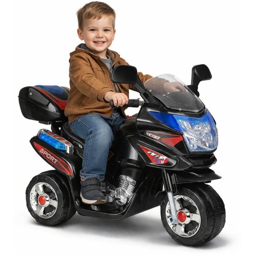  HC8051 Black - Electric Ride On Motorcycle Slike