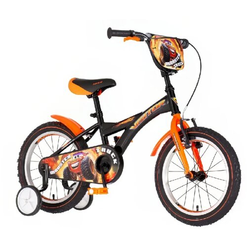 Visitor dečiji bicikl truck monster 16″ crno-narandžasti Slike