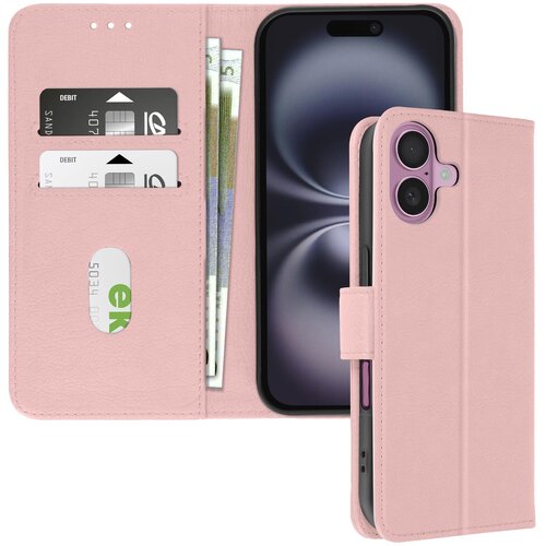 AVIZAR Ohišje za iPhone 16 Plus Clamshell denarnica in držalo za videoposnetek, Šampanjec roza, (5000013387) Cene