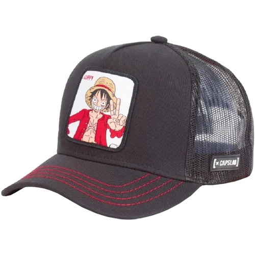 Capslab One Piece Trucker Cap Crna