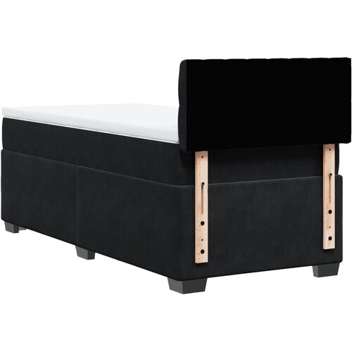 Box spring krevet s madracem crni 80 x 200 cm bar&amp;scaron;unasti Slike