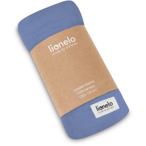 Lionelo Swaddle deka bambus 120x120 cm, Blue Denim Slike
