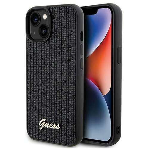 Guess Maska za telefon iPhone 15 6.1 GUHCP15SPMSDGSK, Sa šljokicama, Crna Cene