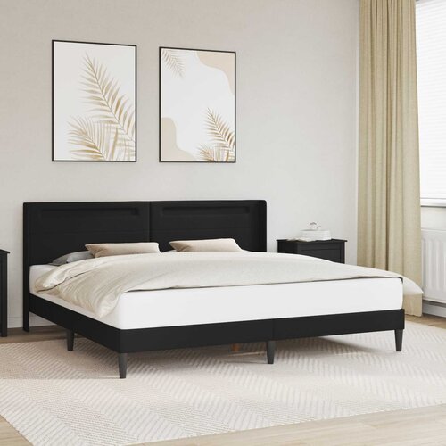  Krevetna konstrukcija Crna 180 x 200 cm Umjetna koža Cijene