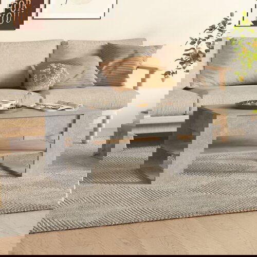 VidaXL Stolić za kavu boja betona 102 x 55 x 45 cm konstruirano drvo Slike