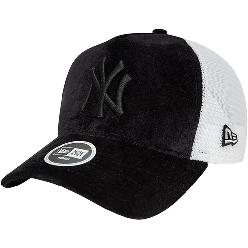 New Era New York Yankees Velour Trucker Cap Crna