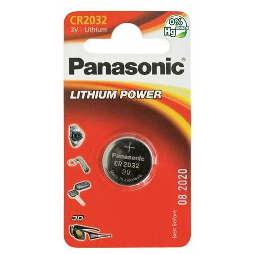 Panasonic baterije CR-2032EL/1B Lithium Coin