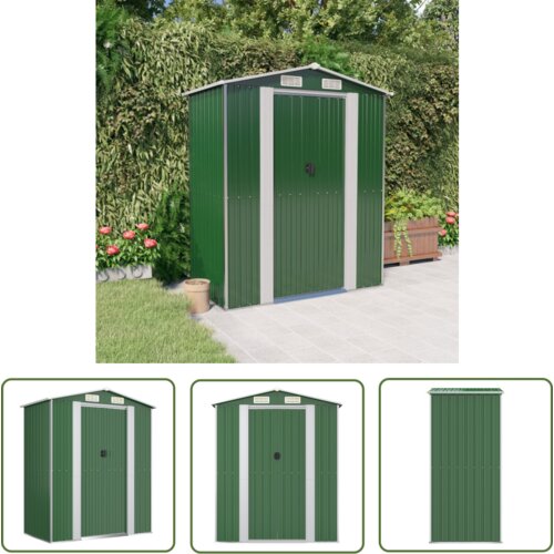 The Living Store Vrtna lopa zelena 192x108x223 cm pocinkano jeklo - Vrtna Lopa, (21745146) Cene