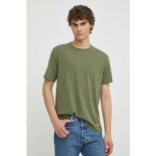 Marc O'Polo Pamučna majica boja: zelena, bez uzorka
