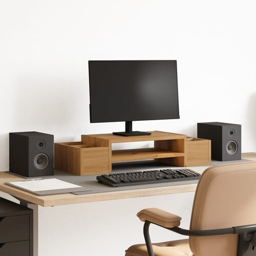 vidaXL Stojalo za zaslon s predelki artisan hrast 70x27x15 cm inž. les Cene